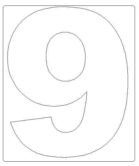 Moldes del número 1 - Imagui