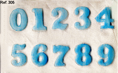 Moldes de NUMERO DEL 0 AL 9 - Imagui