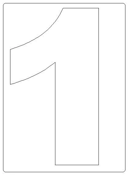 Moldes para numeros grandes - Imagui