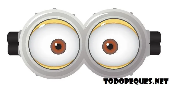 Moldes De Ojos Y Bocas Minions Para Imprimir Gratis | Papercraft y ...