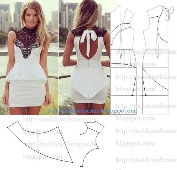 moldes on Pinterest | Moda, Blouses and Fashion Templates