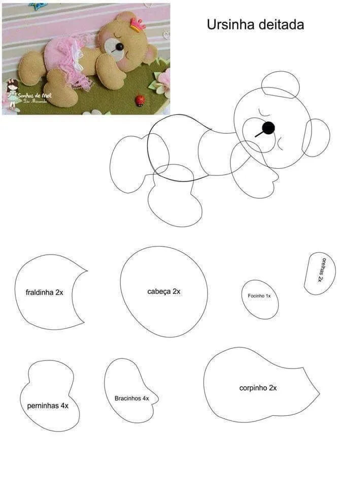 5 moldes de Osos para baby shower – ConMoldes.com 5 moldes de Osos para baby shower – ConMoldes.com