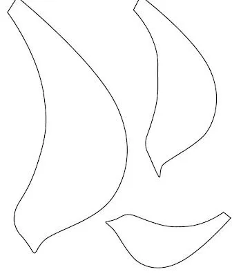 moldes de aves de papel para imprimir