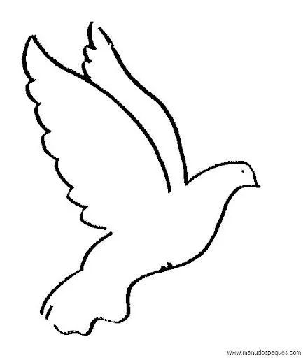 Moldes de palomas para recortar - Imagui