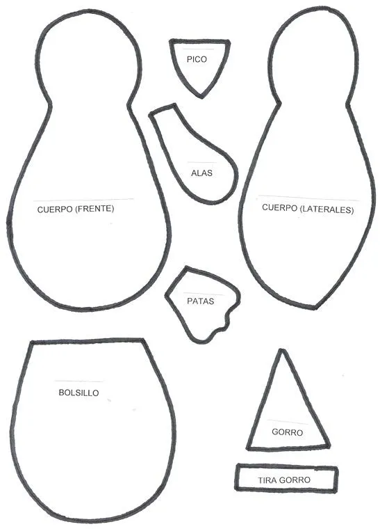 Moldes para hacer patitos - Imagui