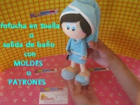 MOLDES O PATRONES PARA FOFUCHA EN TOALLA O SALIDA DE BAÑO - YouTube MOLDES O PATRONES PARA FOFUCHA EN TOALLA O SALIDA DE BAÑO - YouTube