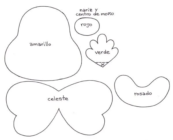 Moldes para hacer payaso en foami - Imagui