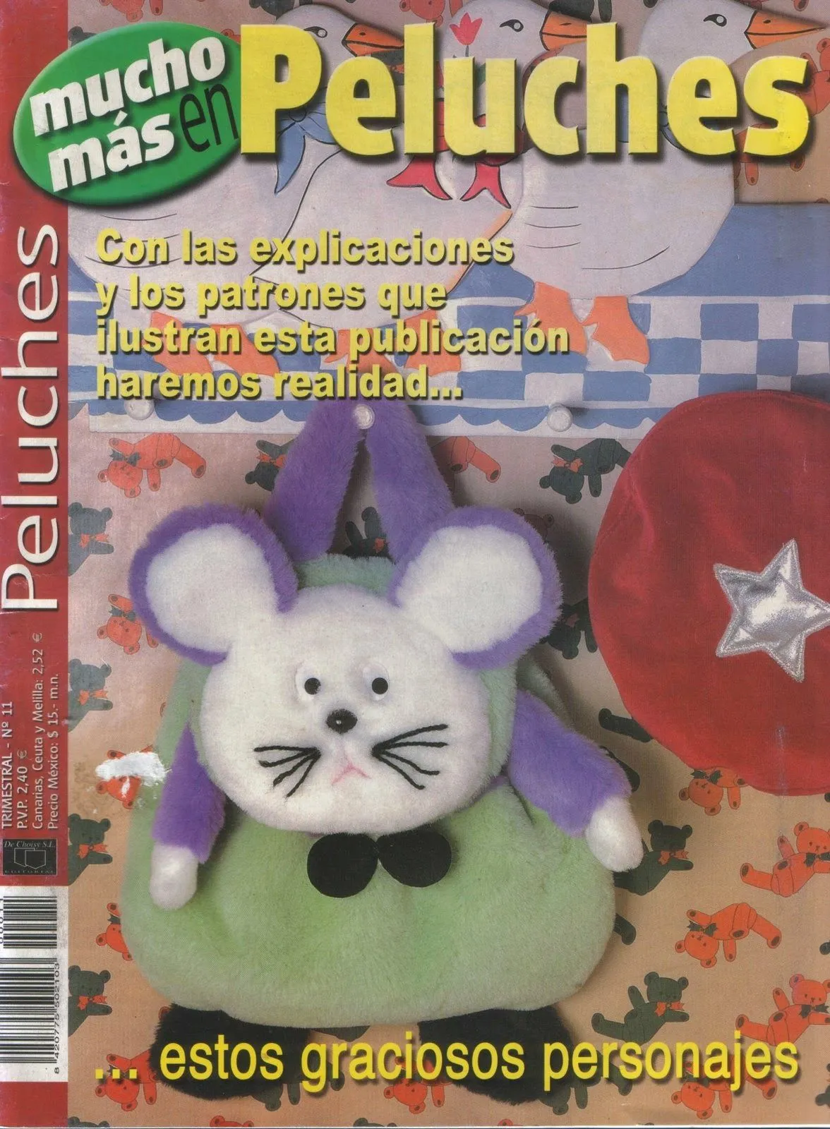Moldes para hacer peluches | Cursos y tutoriales para manualidades Moldes para hacer peluches | Cursos y tutoriales para manualidades
