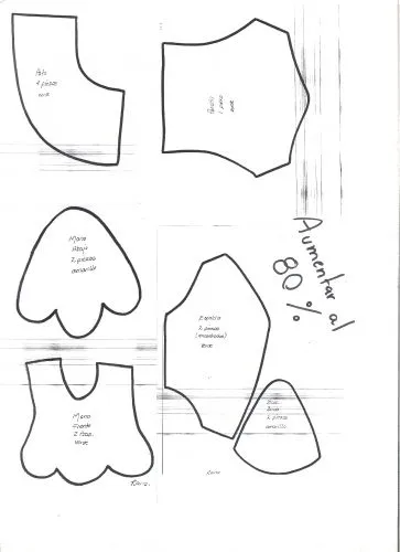 Moldes de peluches gigantes - Imagui