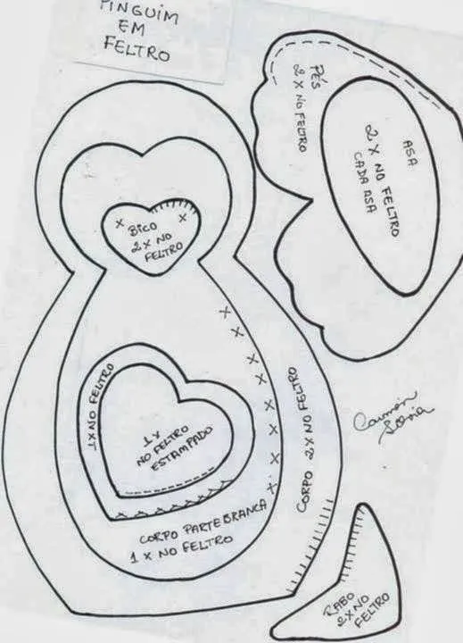 Moldes de pinguinos - Imagui