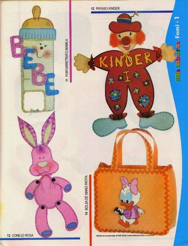 moldes de princesas en foami revista gratis | Revistas de manualidades gratis moldes de princesas en foami revista gratis | Revistas de manualidades gratis