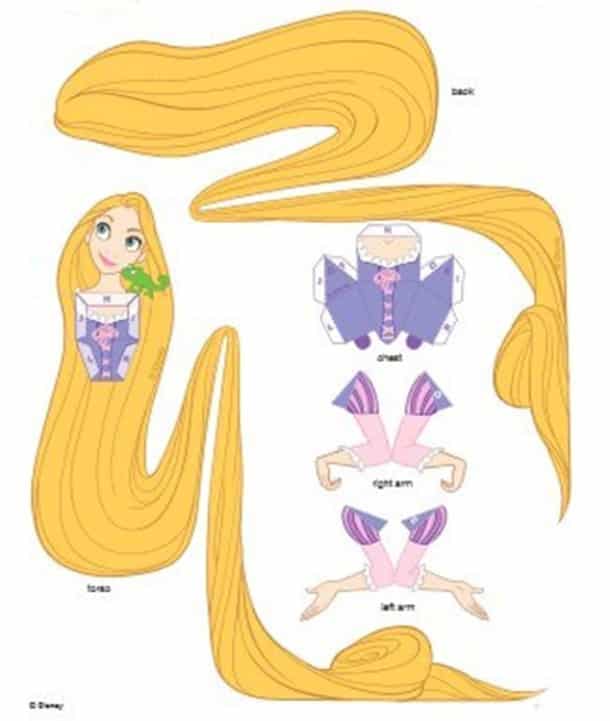 Espaço Infantil – Moldes das princesas da Disney para festa infantil