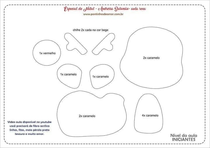5 Moldes para hacer renos y muñeco de santa claus y señora claus en fieltro ~ Solountip.com 5 Moldes para hacer renos y muñeco de santa claus y señora claus en fieltro ~ Solountip.com