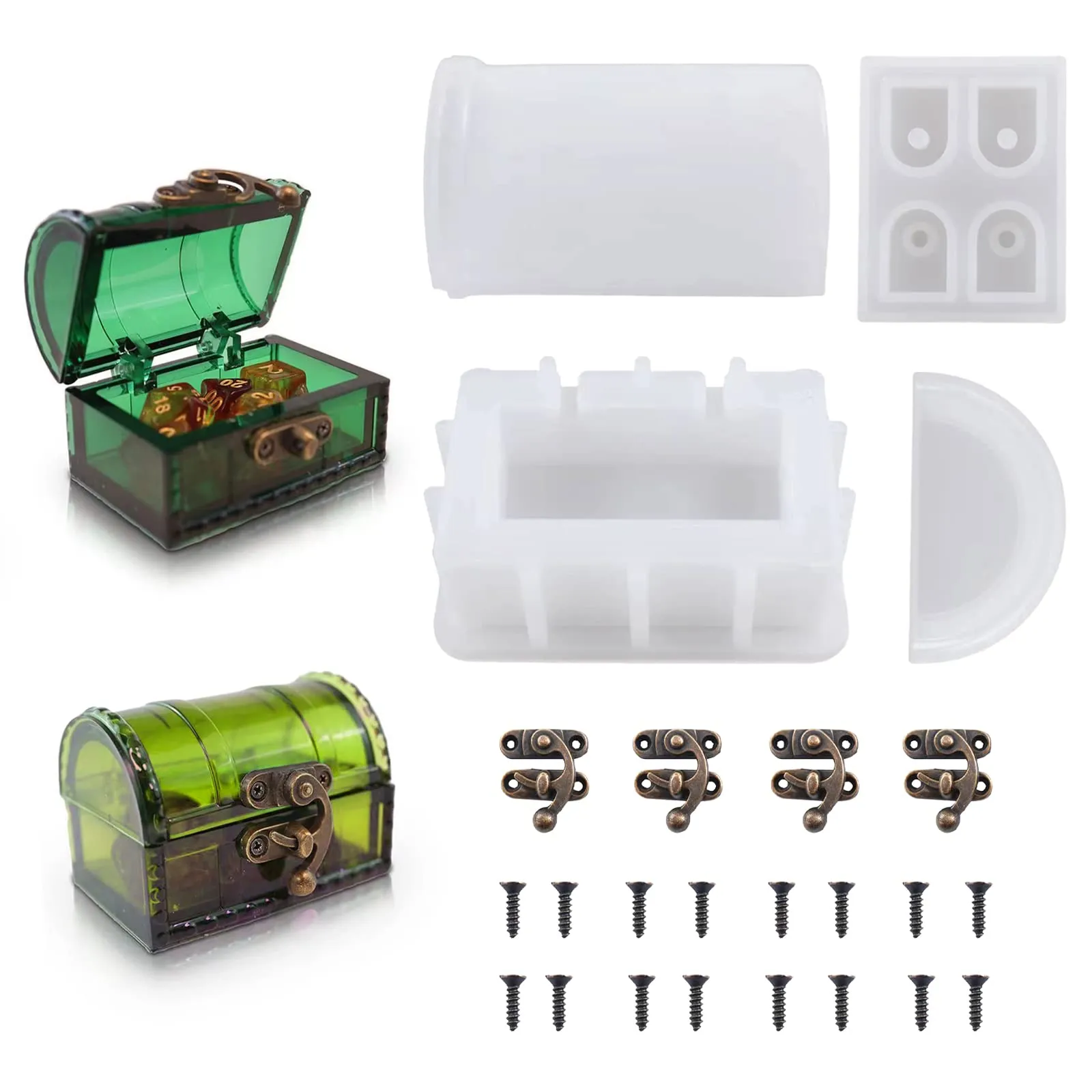Moldes de resina para cofres del tesoro moldes de caja de dados con cerradura de cerrojo molde de resina epoxi DIY moldes de almacenamiento de joyas molde de artesanía : Amazon.es: Hogar Moldes de resina para cofres del tesoro moldes de caja de dados con cerradura de cerrojo molde de resina epoxi DIY moldes de almacenamiento de joyas molde de artesanía : Amazon.es: Hogar