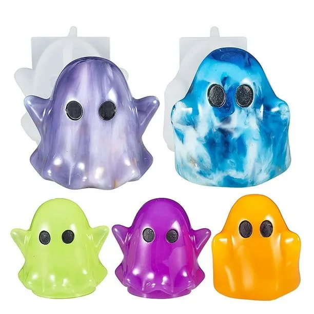 2 moldes de resina fantasma, moldes de silicona de fantasma de Halloween para bricolaje, resina epox JAMW Sencillez | Walmart en línea 2 moldes de resina fantasma, moldes de silicona de fantasma de Halloween para bricolaje, resina epox JAMW Sencillez | Walmart en línea
