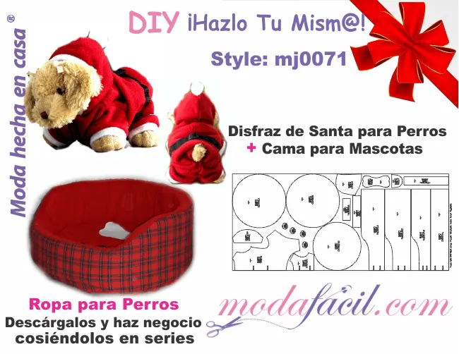 Moldes de ropa para perros y camas para mascotas Moldes de ropa para perros y camas para mascotas