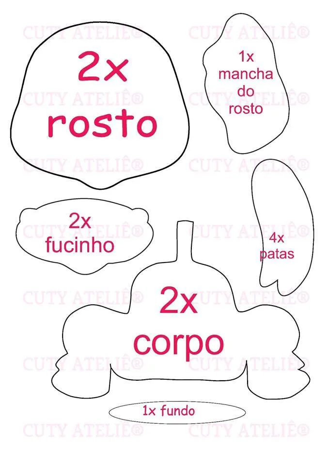 6 Moldes que te servirán para hacer lindas manualidades con vaquitas ~  lodijoella