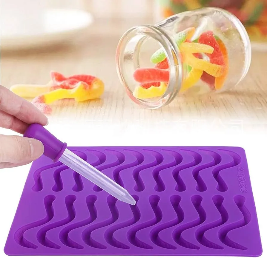 Moldes de silicona para caramelos,moldes de gusanos de goma de 20 compartimentos, molde de pastel con cuentagotas para dulces de bricolaje, decoración de pasteles, pastel de gominolas de caramelo de : Amazon.com.mx: Moldes de silicona para caramelos,moldes de gusanos de goma de 20 compartimentos, molde de pastel con cuentagotas para dulces de bricolaje, decoración de pasteles, pastel de gominolas de caramelo de : Amazon.com.mx: