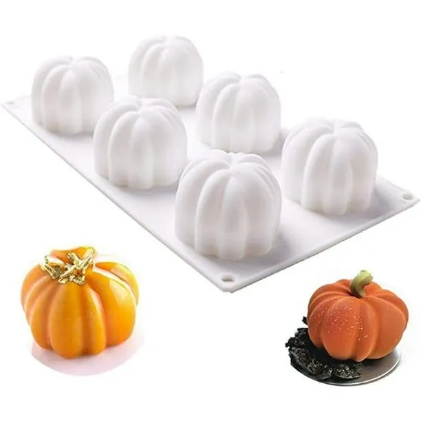 Moldes de silicona para pasteles para hornear - Molde de silicona de  calabaza 3D de Halloween 6 cavi JAMW Sencillez | Walmart en línea