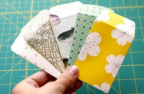 Sobres de papel para tarjetas - Guía de MANUALIDADES Sobres de papel para tarjetas - Guía de MANUALIDADES