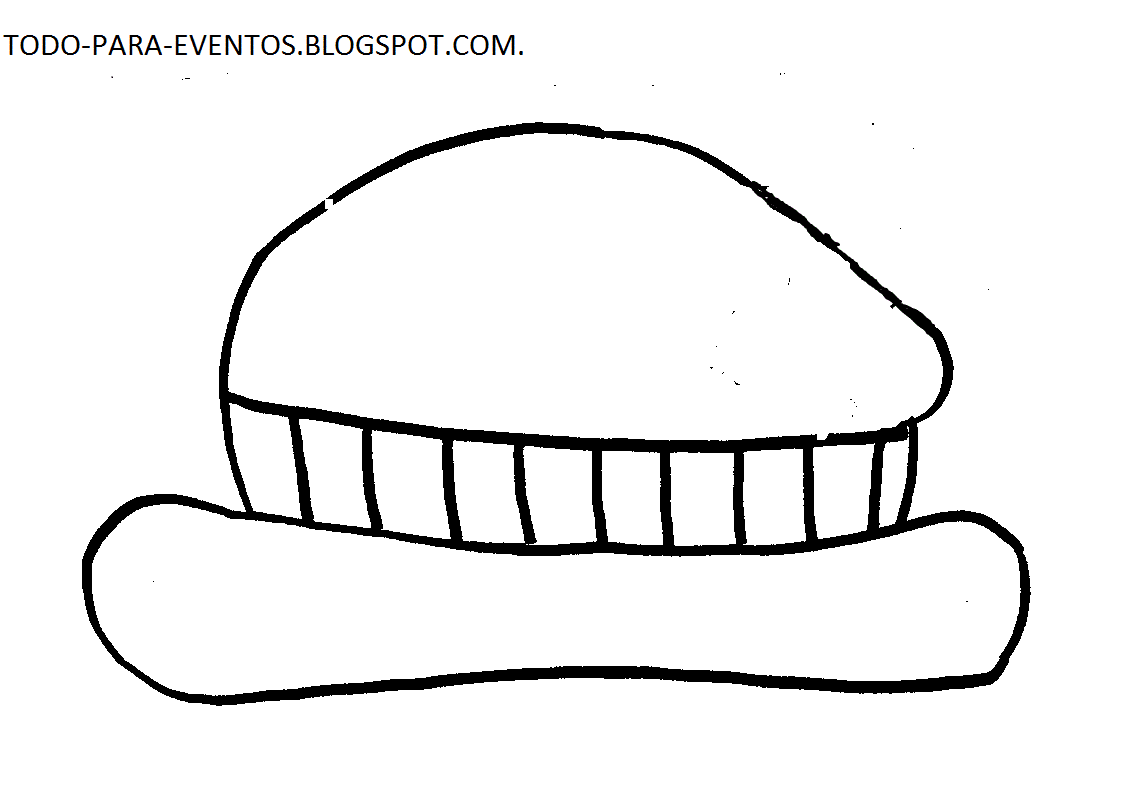 Moldes de sombreros de payasos - Imagui