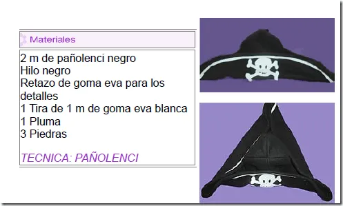 Moldes de sombreros de piratas - Imagui