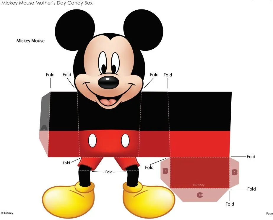 Moldes de sorpresas de Mickey Mouse - Imagui | Descargable ...