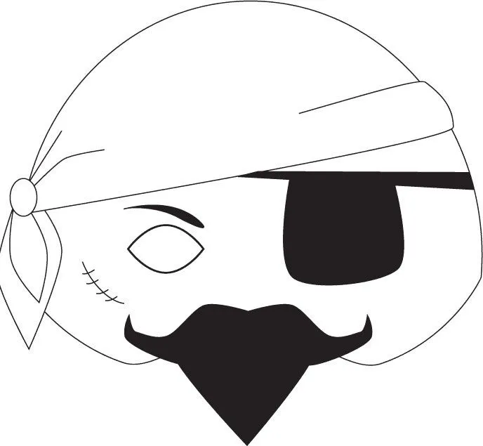 Moldes para Todo: *- Antifaz Pirata -