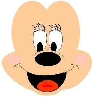 Moldes para Todo: ?Arma la carita de Mickey o Minnie ? Moldes para Todo: ?Arma la carita de Mickey o Minnie ?