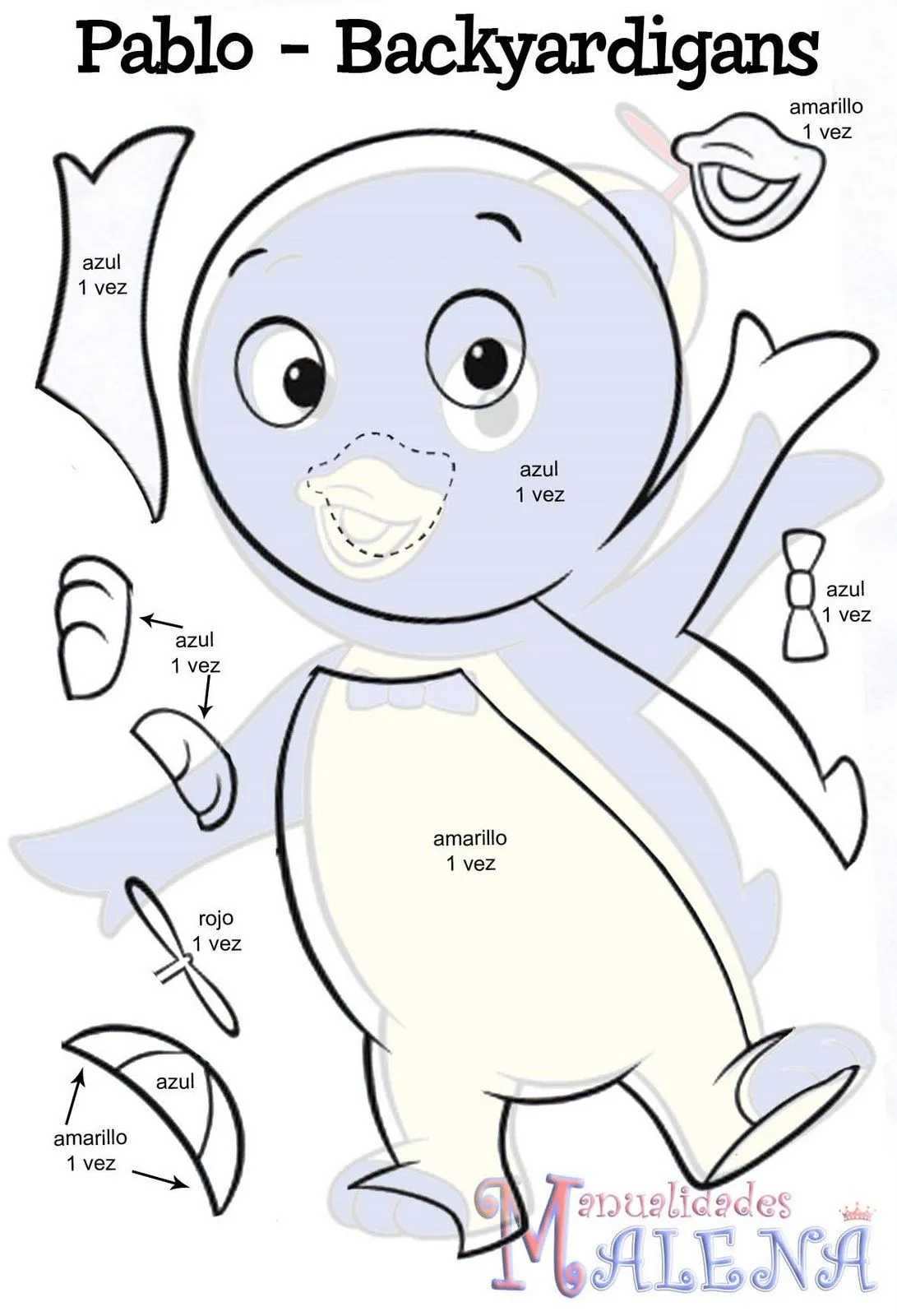 Molde de pablo de los Backyardigans - Imagui Molde de pablo de los Backyardigans - Imagui