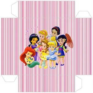 Moldes para Todo: => Cajita Princesas baby 
