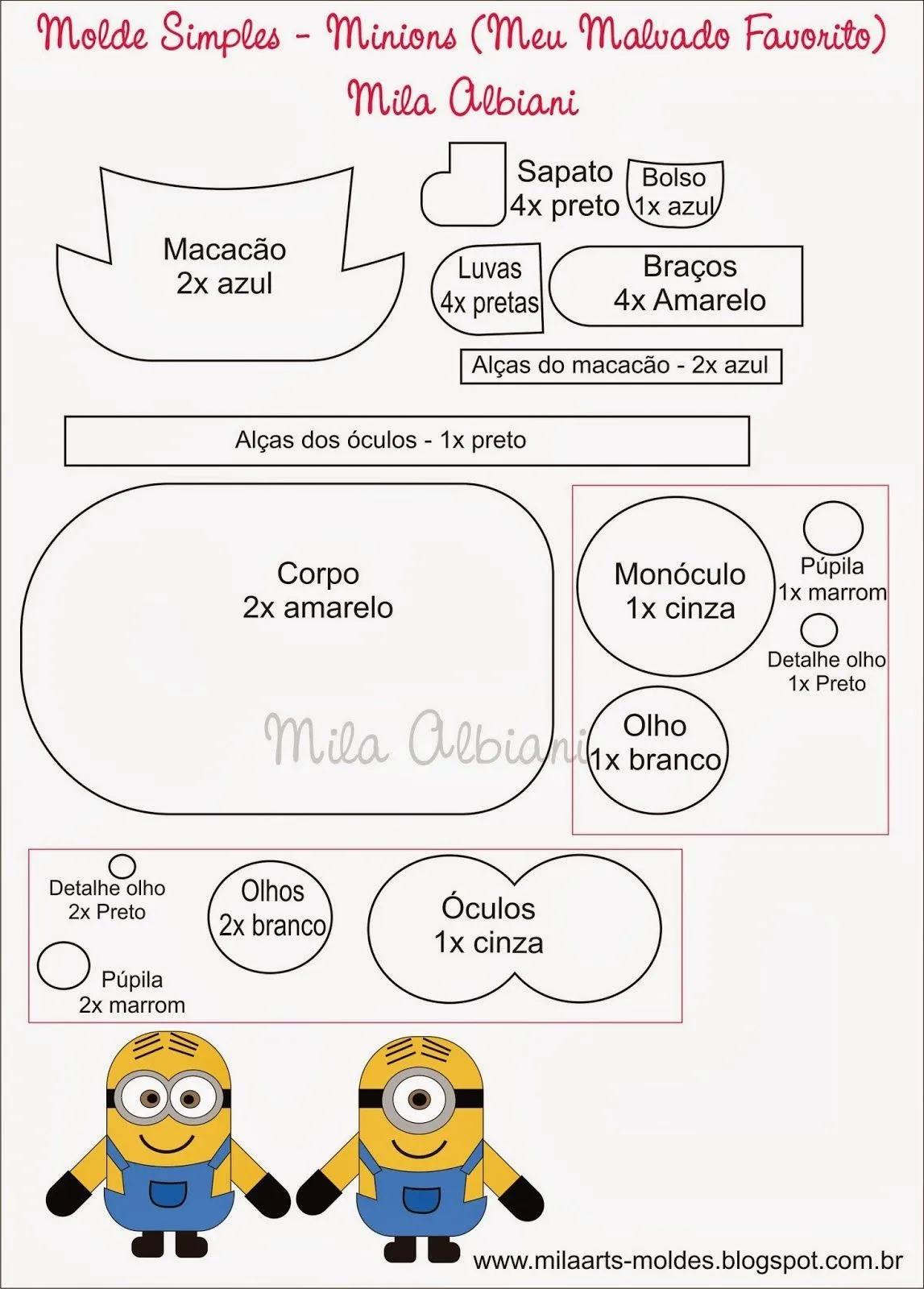 Moldes para Todo: ** Capa para Celular de Minions