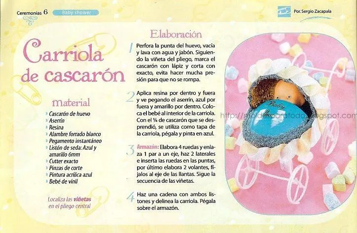 Moldes para Todo: * Carreola de Cascarón Moldes para Todo: * Carreola de Cascarón