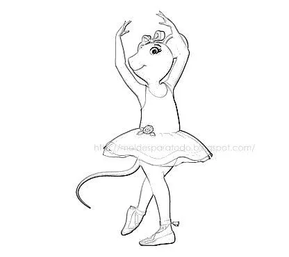 Moldes para Todo: * Dibujos Angelina Ballerina Moldes para Todo: * Dibujos Angelina Ballerina