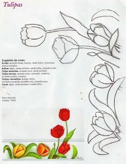 Moldes para Todo: ** Flores para Pintar **