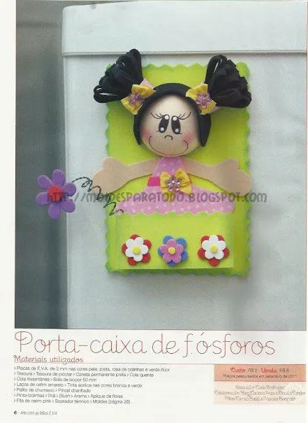 Moldes para Todo: - Fofucha Portacerillos