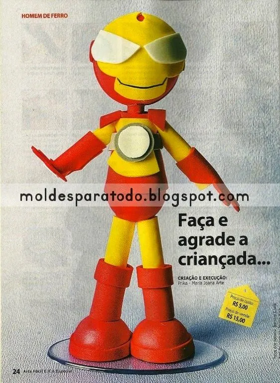 Moldes para Todo: *- Fofucho Ironman -*