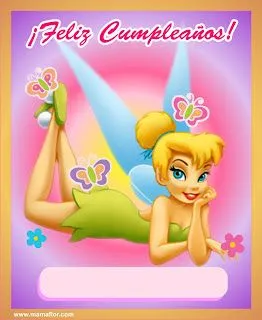 Moldes para Todo: ?-? Invitacion de Cumpleaños de Campanita ?-?