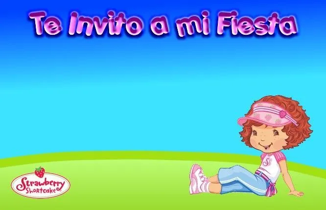 Moldes para Todo: ** Invitaciones Rosita Fresita **