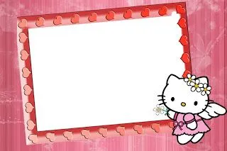 Moldes para Todo: * Marcos para Fotos Hello Kitty * Moldes para Todo: * Marcos para Fotos Hello Kitty *