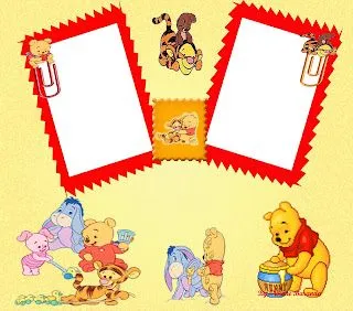 Moldes para Todo: ** Marcos para Fotos Winnie Pooh ** Moldes para Todo: ** Marcos para Fotos Winnie Pooh **