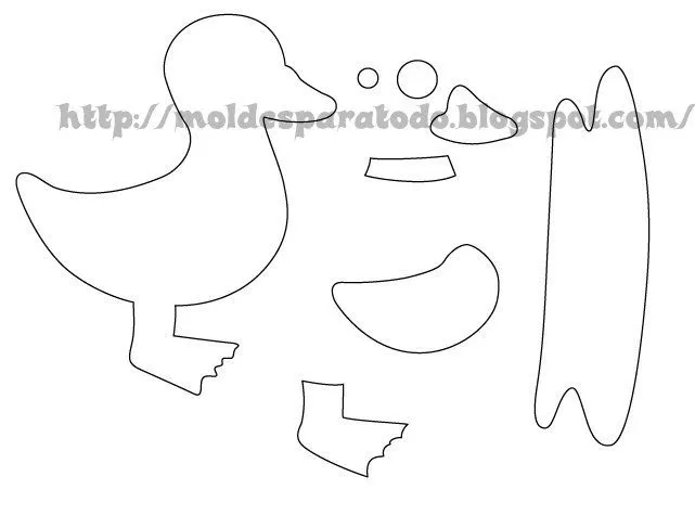Moldes para Todo: :: Pato decorativo ::