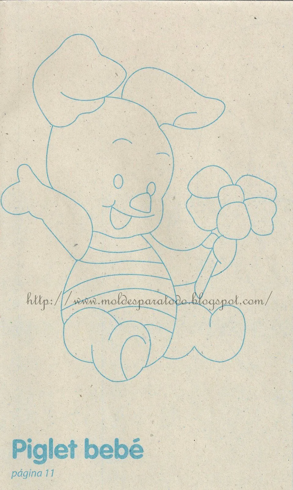 Moldes para Todo: :: Piglet Bebé ::