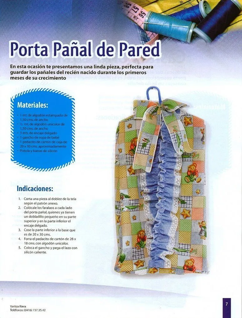 Moldes para Todo: - Portapañal de Pared -