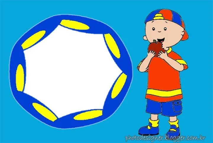 Moldes para Todo: *- Portaretrato de Caillou - Moldes para Todo: *- Portaretrato de Caillou -
