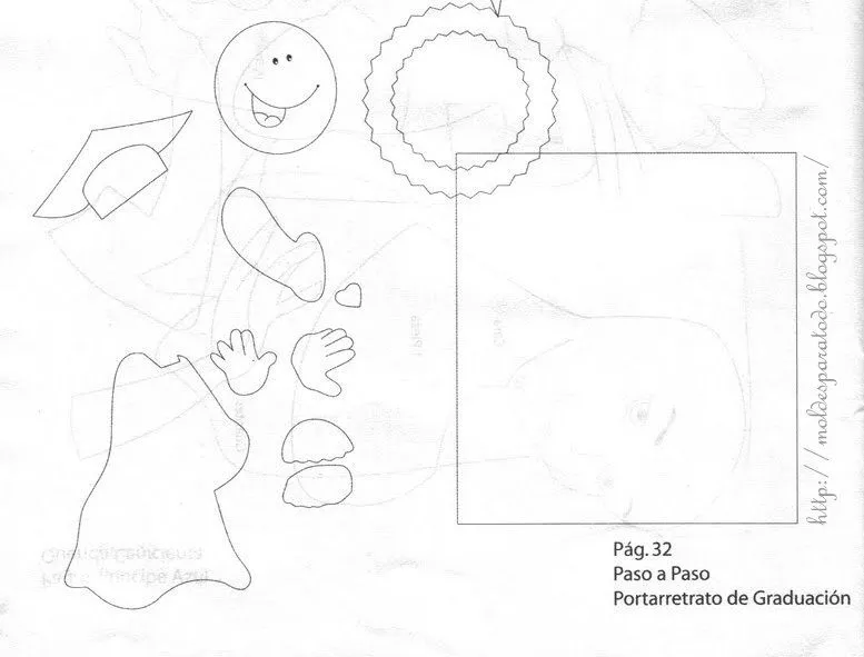 Moldes para Todo: = Portaretrato de Graduación = Moldes para Todo: = Portaretrato de Graduación =