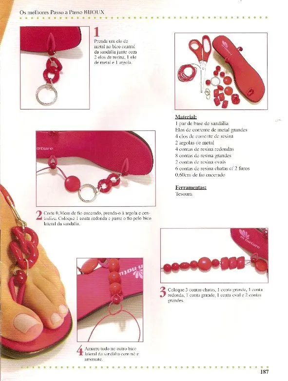 Moldes para Todo: = Sandalia Coral =
