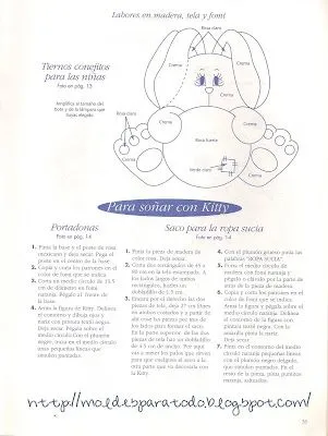 Moldes para Todo: * Tiernos Conejitos para las Niñas