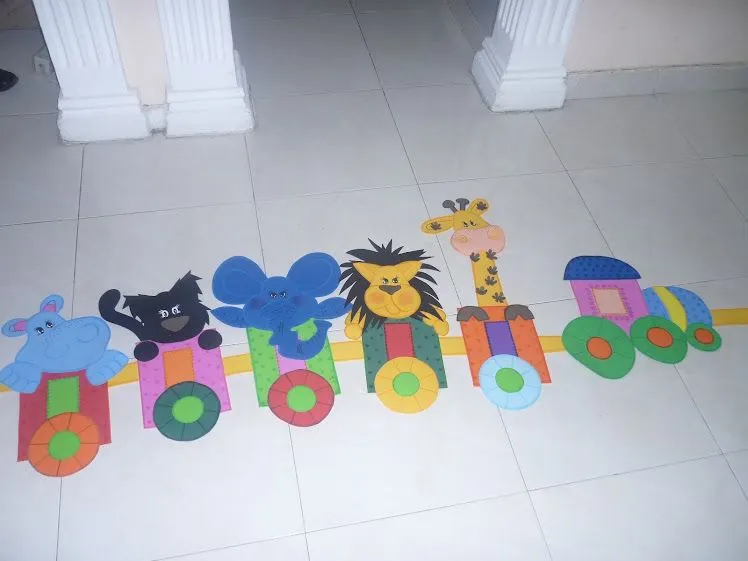 Moldes de tren en foami - Imagui