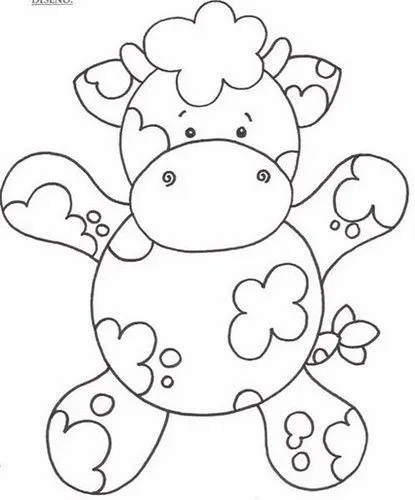 Moldes de vaca para imprimir - Imagui